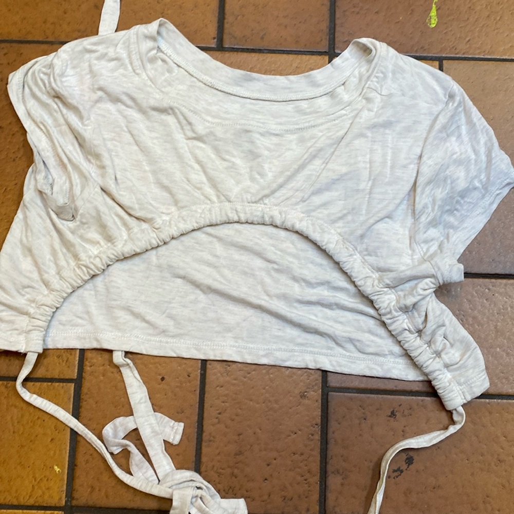 White crop top